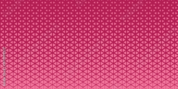 Fototapeta Pink Triangle Pattern Halftone Abstract Vector Geometric Technology Background. Triangle Halftone Texture. Minimal Stylish Dynamic Technology Wallpaper