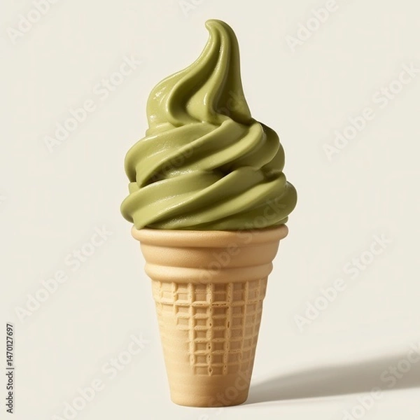 Obraz Green ice cream cone (1)