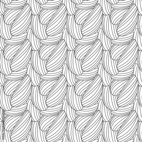 Obraz vector leaves repeated background design, simple seamless pattern