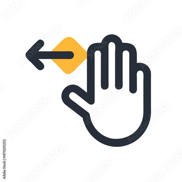 Fototapeta Open Hand Icon – Pan or Move Tool Symbol