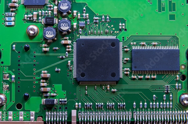Fototapeta Circuit board closeup