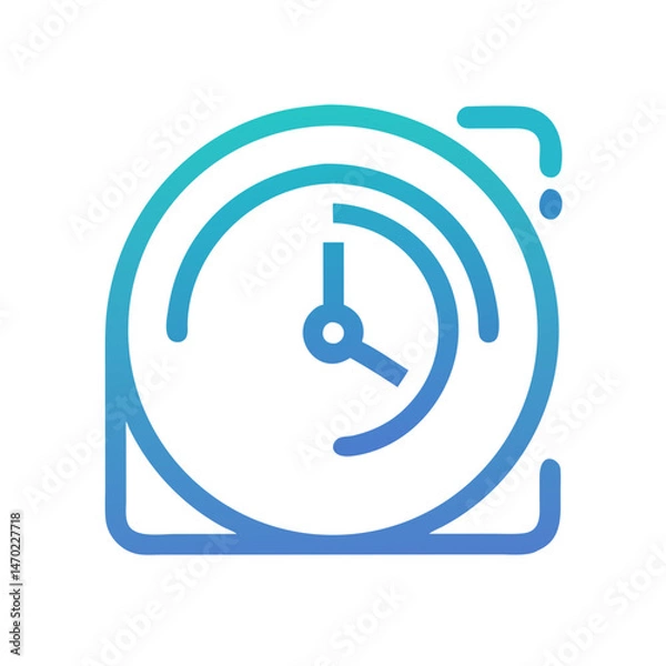 Fototapeta Spinning Loader Icon Representing System Wait or Processing Status