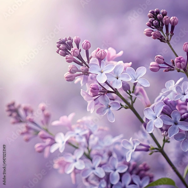Obraz original flower background using lilac color palet
