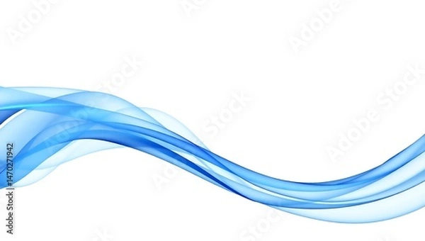 Fototapeta Abstract blue wave background