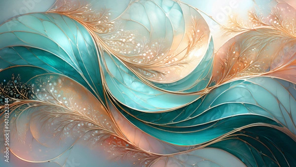 Obraz Fractal Luminal Weave Aurora Ossature