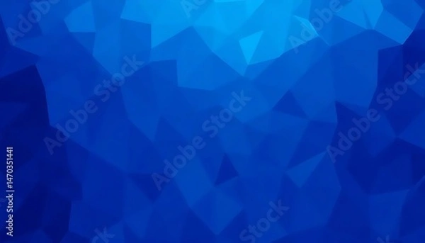 Fototapeta Abstract geometric background with overlapping translucent angular shapes in various shades of blue