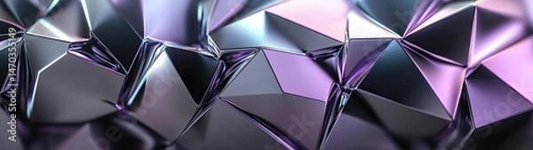 Fototapeta Abstract Geometric Metallic Background