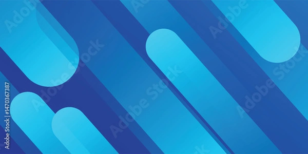 Obraz Abstract blue background with diagonal lines. Dynamic shapes composition. abstract background design vector