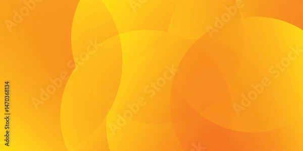 Obraz Abstract orange background with circles. vector backgound design eps10