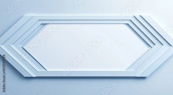 Fototapeta Abstract Hexagon Frame Background