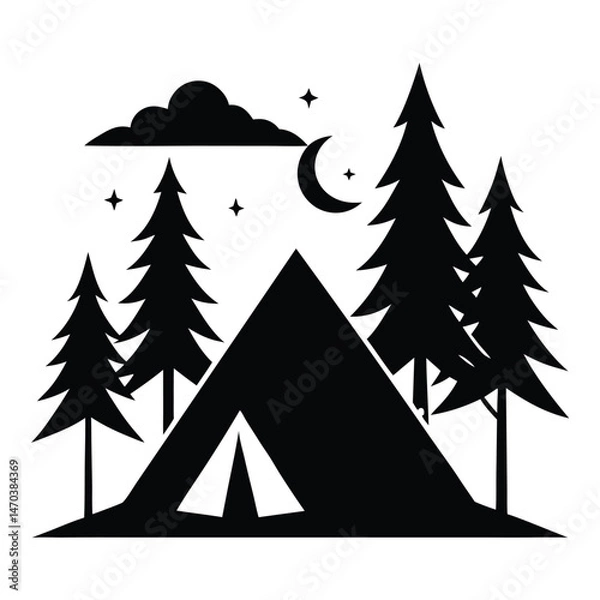 Fototapeta silhouettes cryptozoology creatures mythical bea