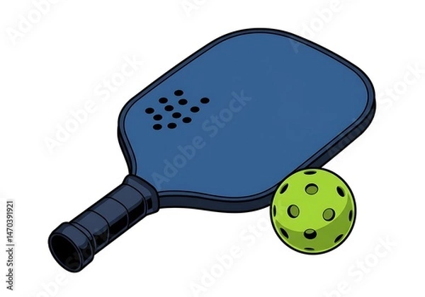 Fototapeta Pickleball Power Play AI Generated