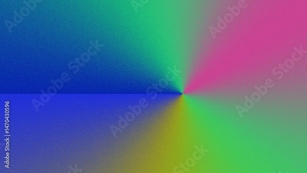 Obraz Vibrant radial gradient in blue, green, and pink hues (1)