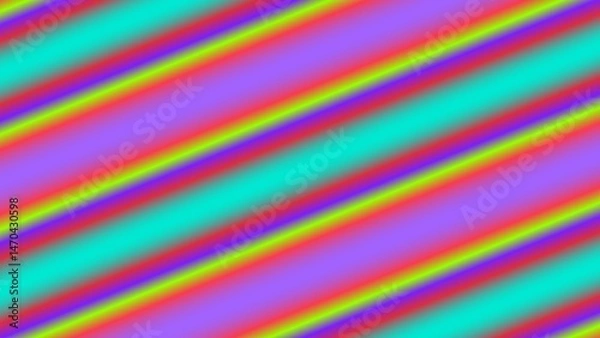 Obraz Diagonal gradient stripes in vibrant hues (38)