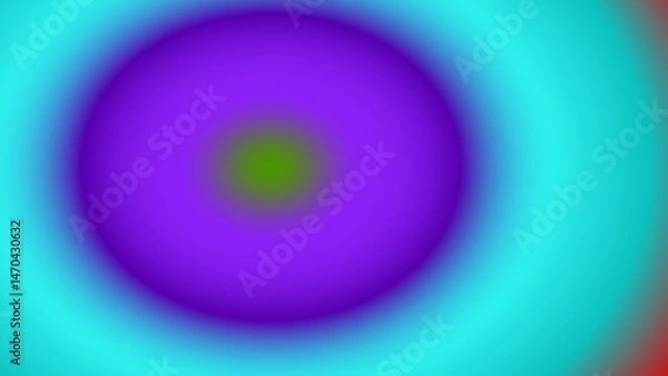 Obraz Concentric circles of vibrant, blurred colors; purple, teal, and green hues create a hypnotic effect