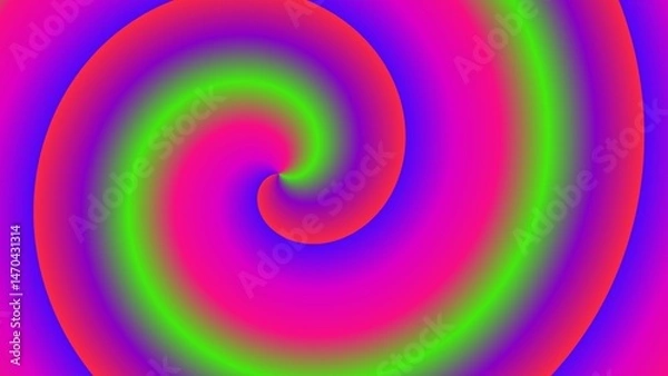 Obraz Vibrant spiral of pink, green, and blue hues
