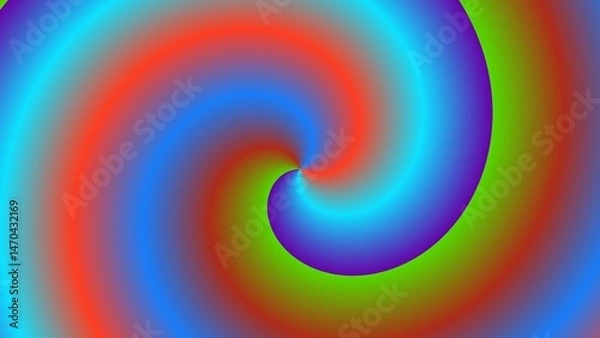 Obraz A vibrant, swirling vortex of blue, red, and green hues