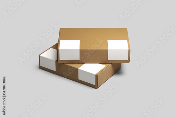 Fototapeta Sticker Box Mockup