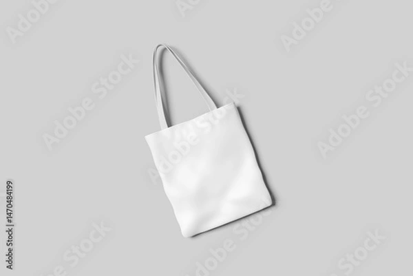 Fototapeta Tote bag Blank on gray background