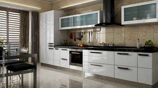 Obraz modern kitchen in a modern kitchen
