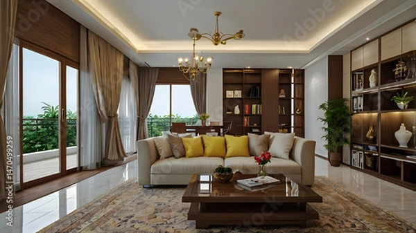 Obraz modern living room