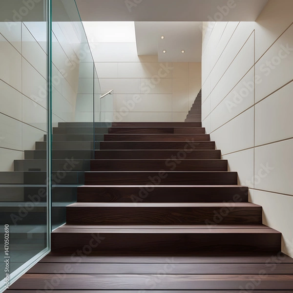 Obraz staircase in a modern house