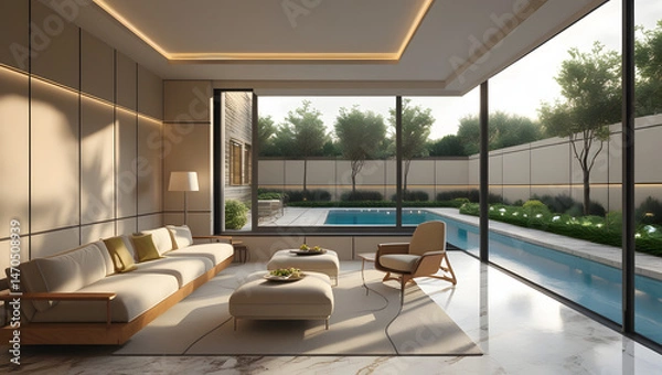 Obraz fresh modern living room