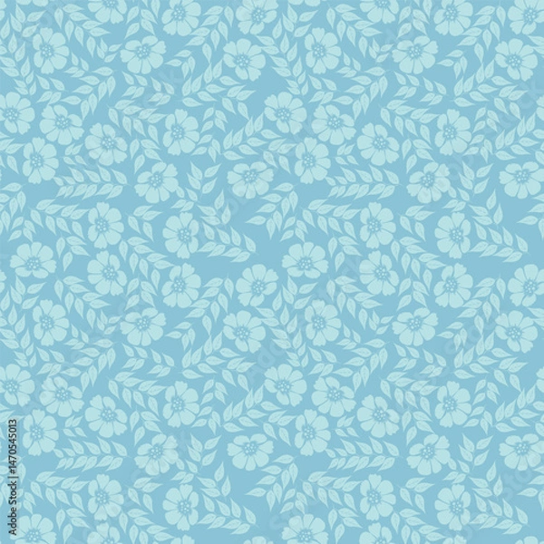 Fototapeta seamless pattern with leaves