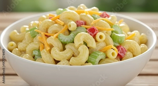 Obraz Homemade macroni salad.