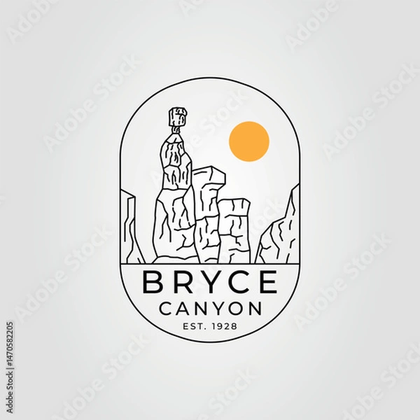 Fototapeta For Bryce Canyon National Park, showcasing stunning rock formations, hoodoos, and scenic overlooks. Perfect for travel guides, websites, and postcards.