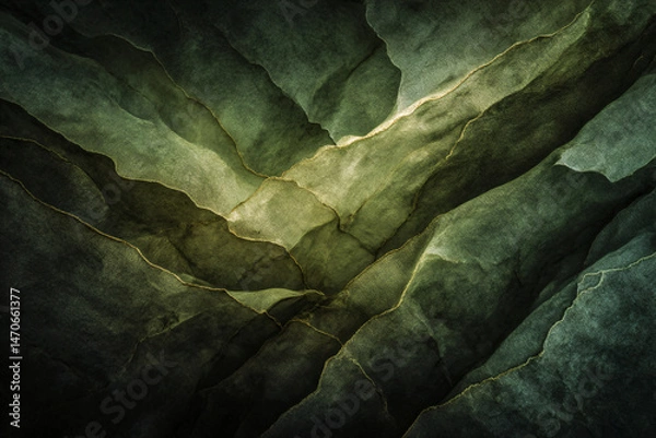 Fototapeta Abstract Landscape: An abstract depiction of geological layers, resembling rugged mountain ranges, showcasing textures and gradients of earthen tones in an artistic and immersive composition.