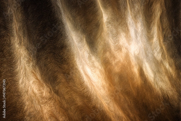 Fototapeta Mystical Amber: Abstract, ethereal, and otherworldly. This striking composition captures flowing textures and tones, reminiscent of energy and movement.