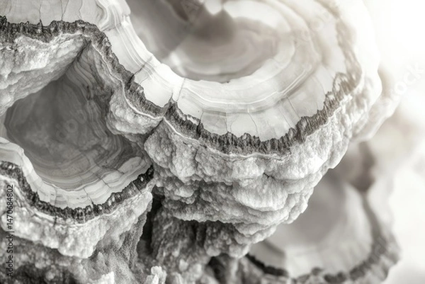 Obraz Intricate layers of a mineral formation, showcasing its texture and unique patterns.