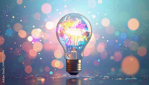 Obraz データの海に浮かぶアイデア