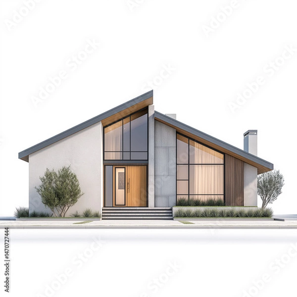 Obraz House front-facing orthographic view