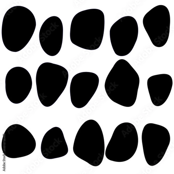 Fototapeta Abstract Organic Vector Shapes Collection for Graphic Design, Logo, and Branding