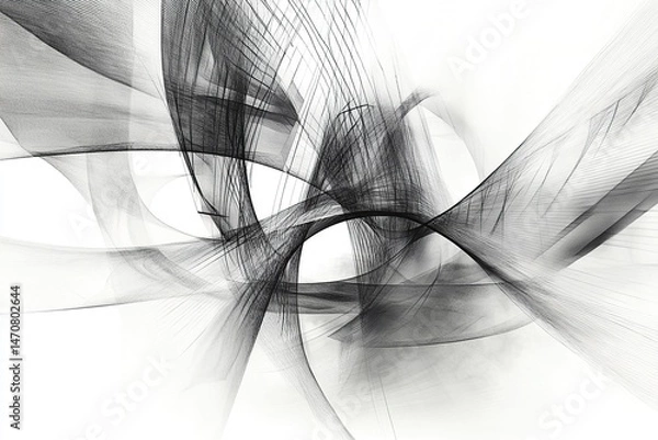 Fototapeta Abstract design with flowing lines