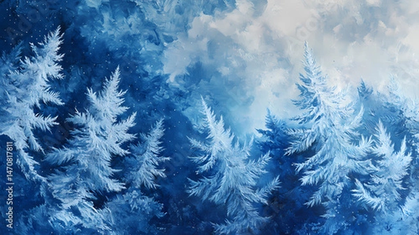 Fototapeta ethereal winter wonderland