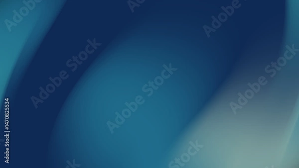 Fototapeta Gradient of blue tones in a curved pattern, ideal for backgrounds, graphic design projects, website headers, and digital presentations.