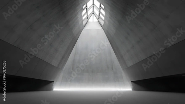 Obraz Minimalist Modern Space Defined by Light and Geometry