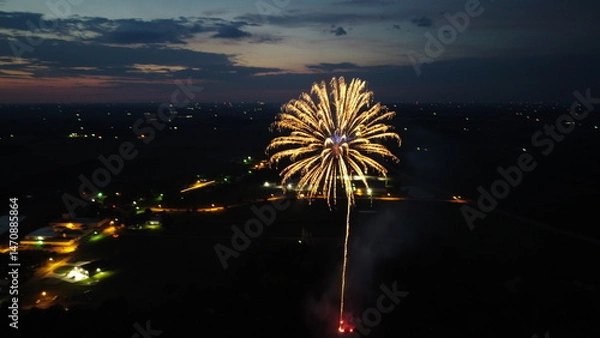 Obraz Fireworks at night 