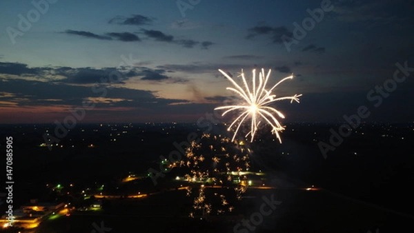 Obraz Fireworks at night 