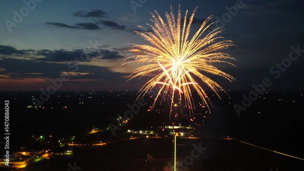 Obraz Fireworks at night 