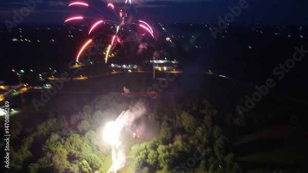 Obraz Fireworks at night 