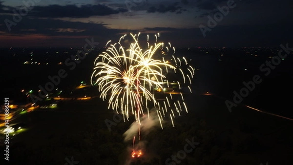 Obraz Fireworks at night 