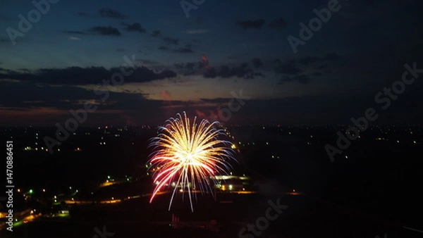 Obraz Fireworks at night 