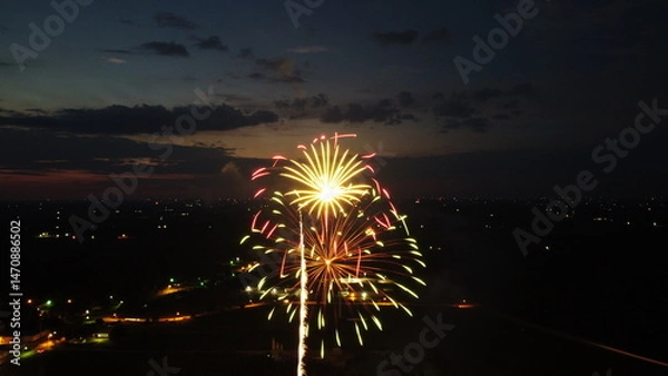 Obraz Fireworks at night 