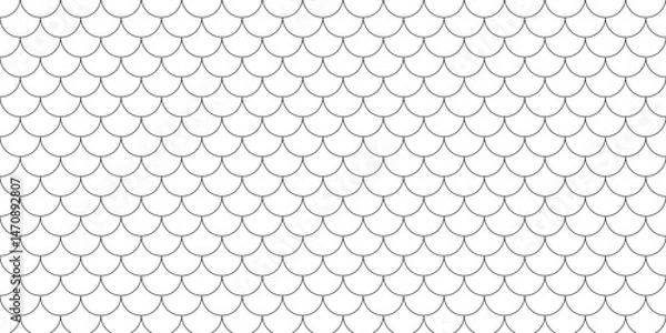 Obraz fish scales seamless horizontal background .Vector illustration. EPS 10.