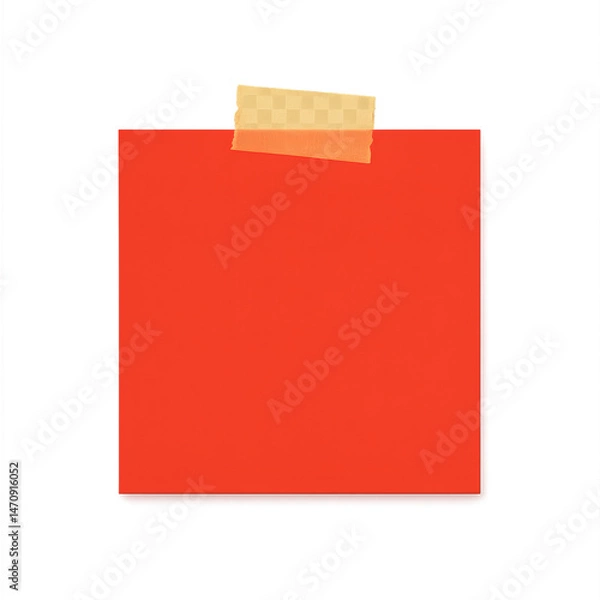 Fototapeta Red Sticky Note