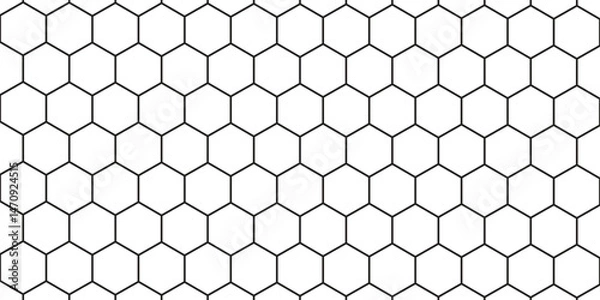 Obraz honeycomb seamless pattern, vector illustration